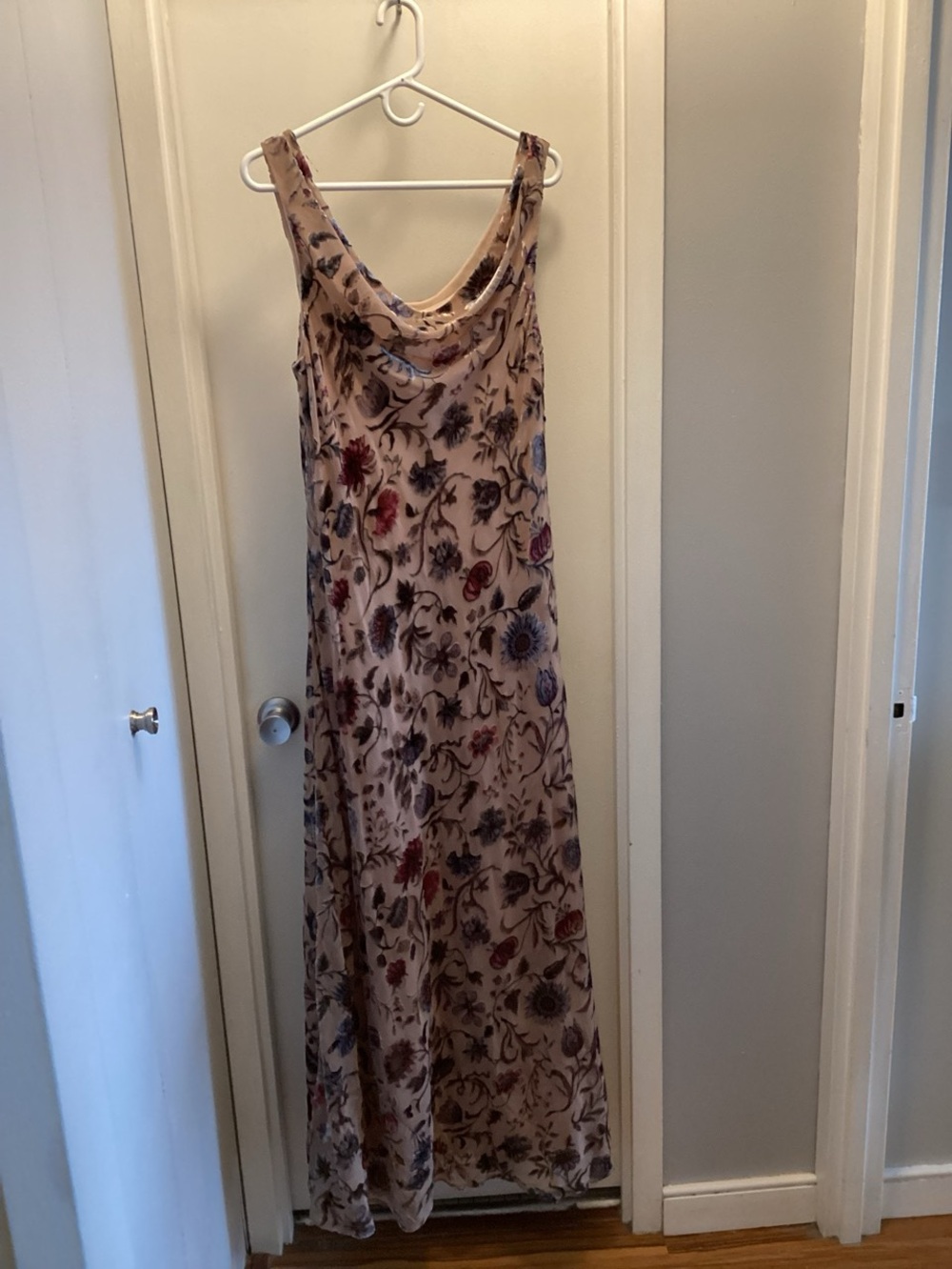 Reformation Annabelle Maxi Dress in Fenna Burnout Velvet Fabric